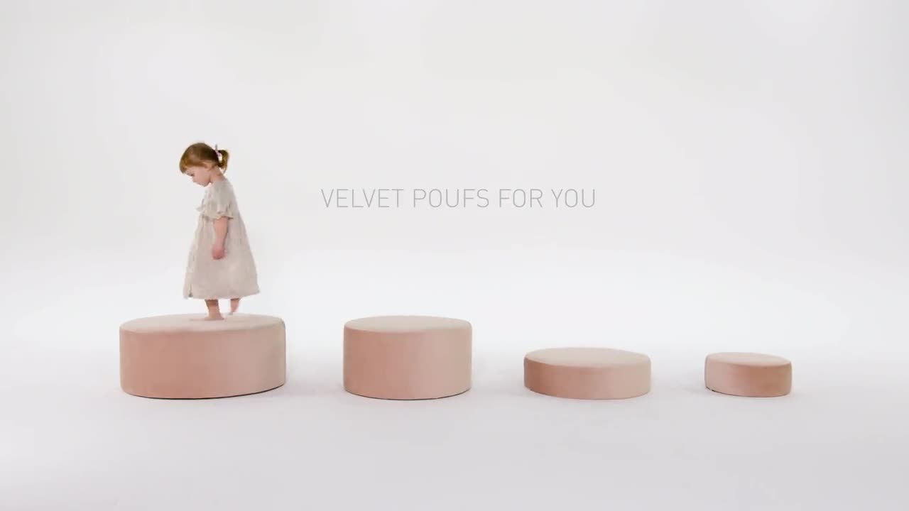 Cuscino da pavimento pouf in velluto crema per camera dei bambini cuscino  da pavimento arredamento vivaio elegante pouf pouf pouf cuscino da seduta  in velluto poof -  Italia