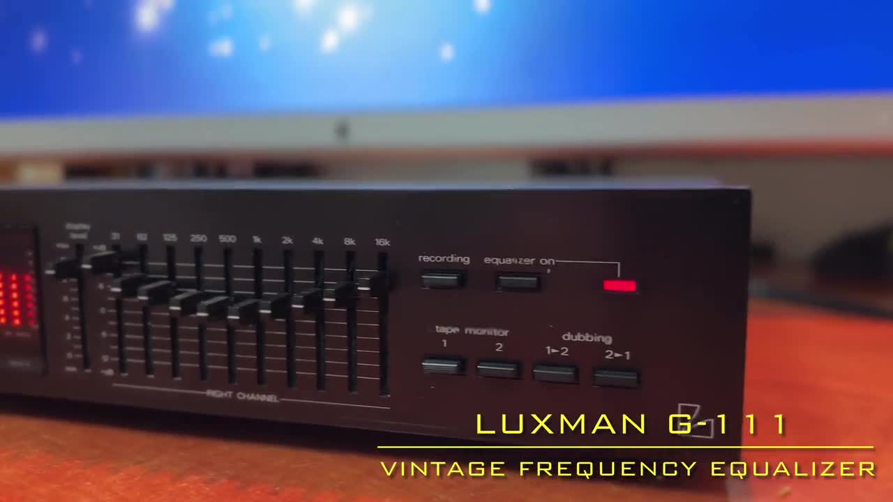 LUXMAN G-111 Rare Vintage Stereo Graphic Equalizer - Etsy