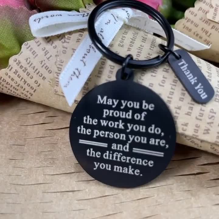 20 Pcs Thank You Keychains Inspirational Key Chains for Women May You Be  Proud Appreciation Gifts Motivational Keychains Key Ring Bulk Thank You  Gifts