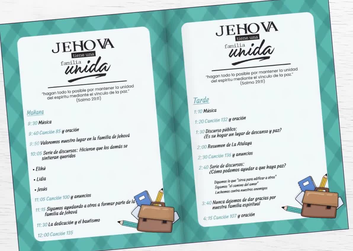 Asamblea de Circuito Jehová Tiene una Familia Unida /Blocs de Notas y  Marcapáginas / jw en español modelo 3 - Etsy México