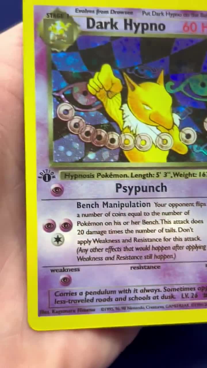 dark hypno pokemon card value dark hypno pokemon card value Dark Hypno