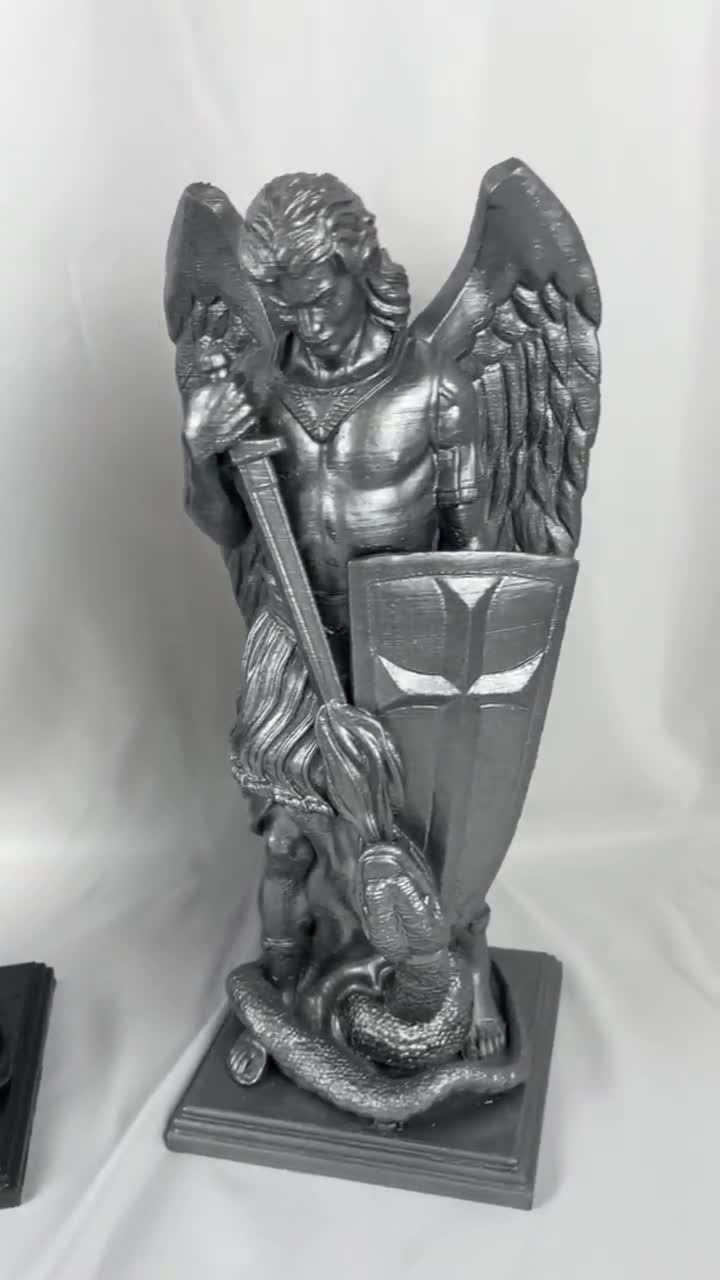 大型聖ミカエル大天使像：16インチPETG、UV耐性 - Etsy 日本