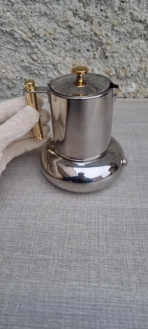 Italian Coffee Maker Lavazza Principessa 3 / 4 Cups Stainless
