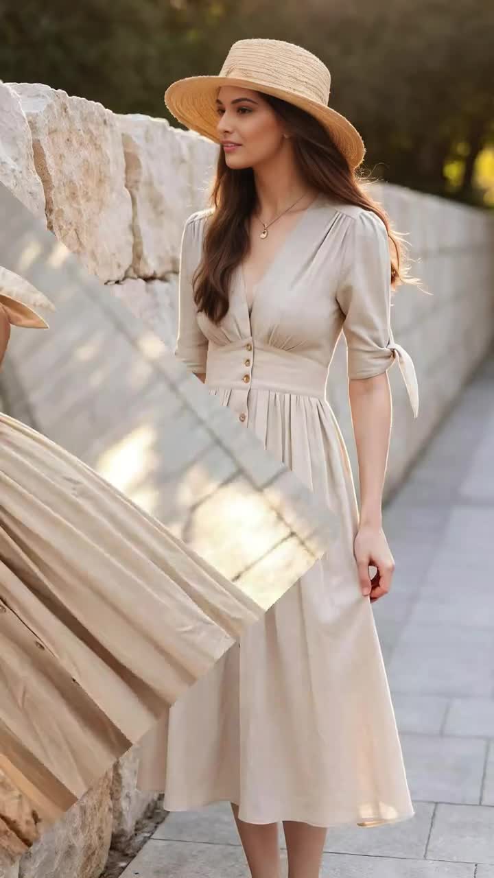 abrand denim dress Aaron & Amber Babydoll Ribbon Tie Mini – Social Threads Breast flap pockets with We're styling summer with Style:Veil - Juliet SID-D26034
