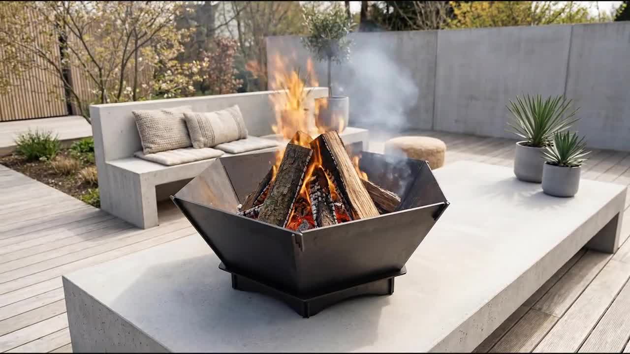 Hexagon Fire Pit V2 DXF Files for Plasma Laser Cutting ~ Outdoor
