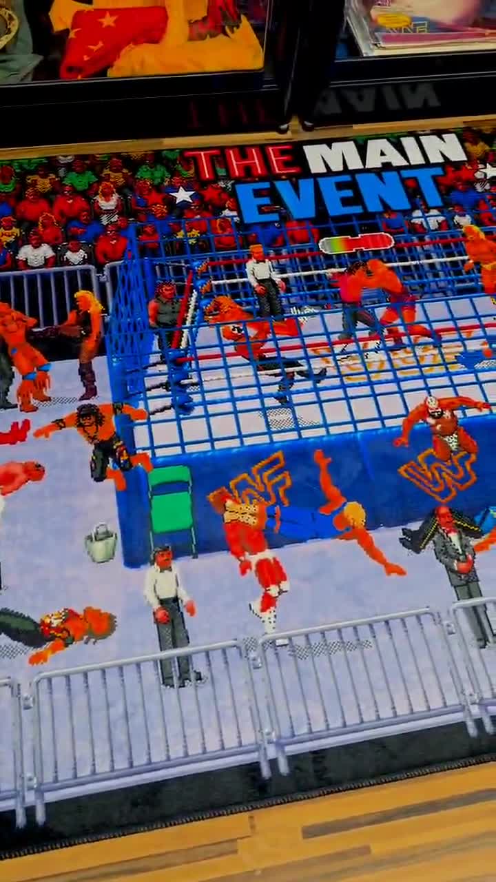 16-bit WWF Royal Rumble Wrestling Rug - Blue Cage Edition - 39