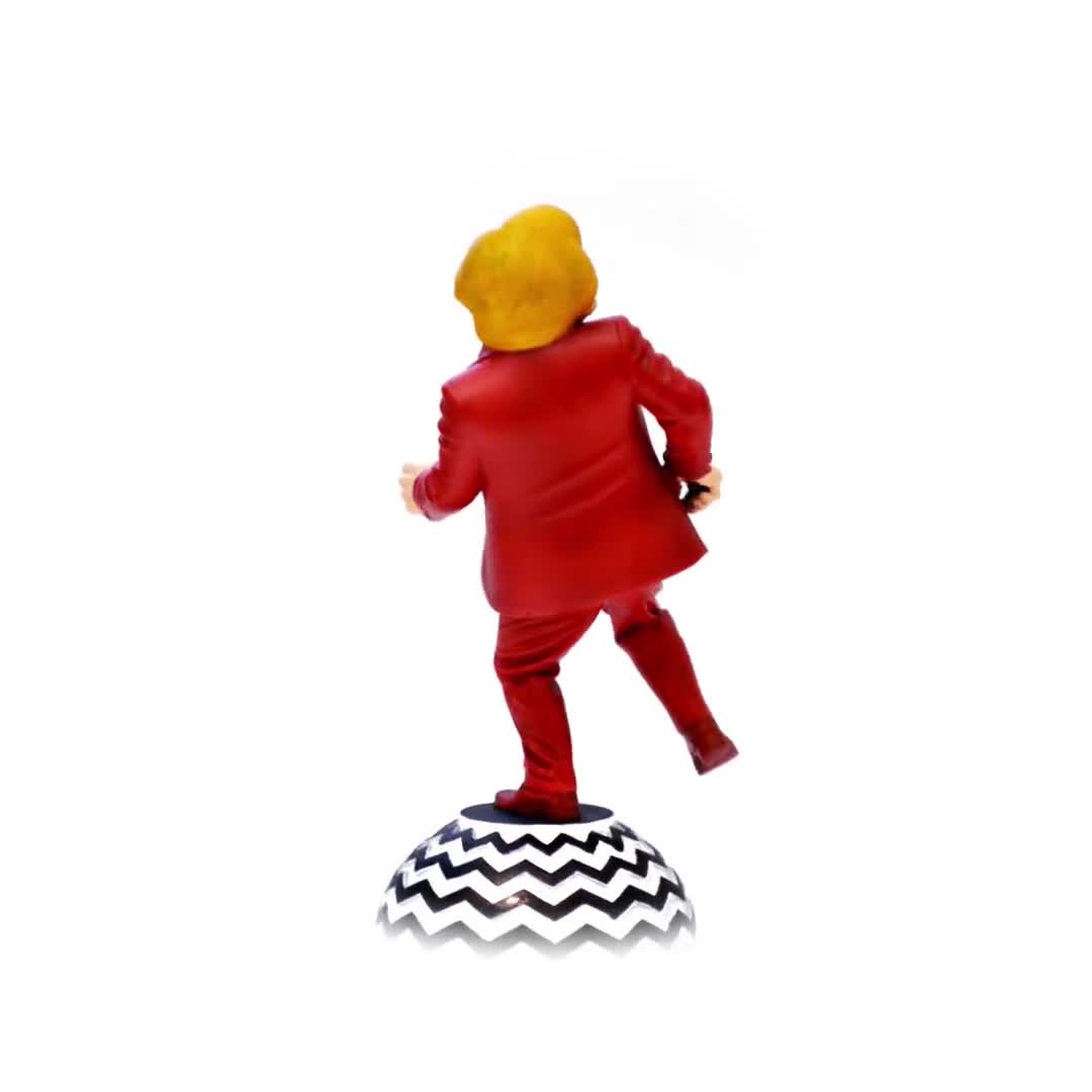 Twin Peaks Man From Another Place Figure – Hand Painted Resin Red