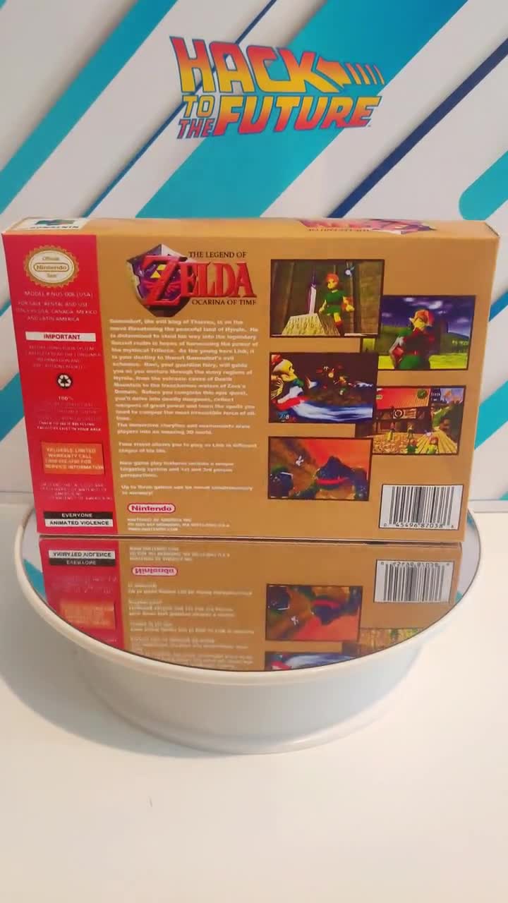 ゼルダの伝説 時のオカリナ N64 箱とマニュアル - USA版 - Etsy 日本