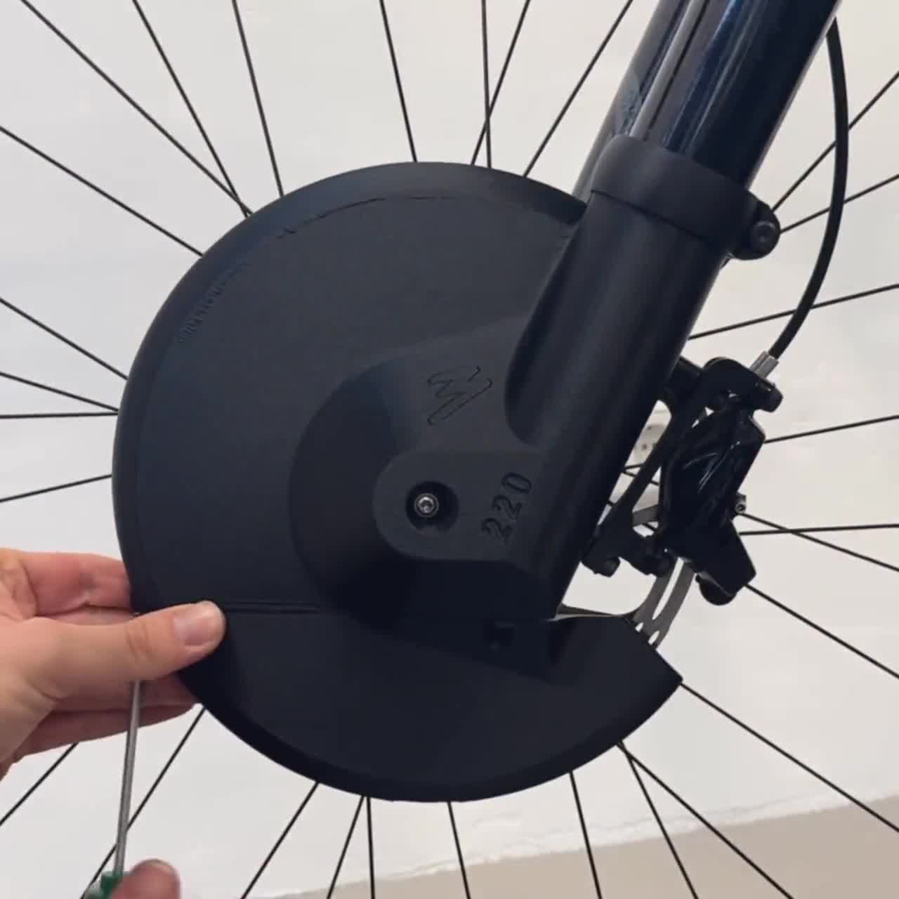 Protège Disque De Frein Vélo – Housse Imperméable Anti-éclaboussures, Bouclier Pliable Pour Route Et VTT, Bloque Saleté Et Huile