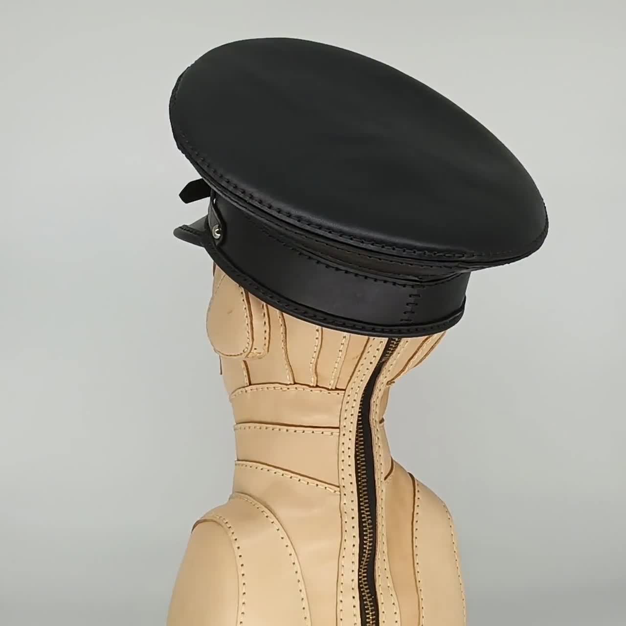  Sombrero de policía sombrero de oficial sombrero de fiesta  accesorio de disfraz - negro : Ropa, Zapatos y Joyería