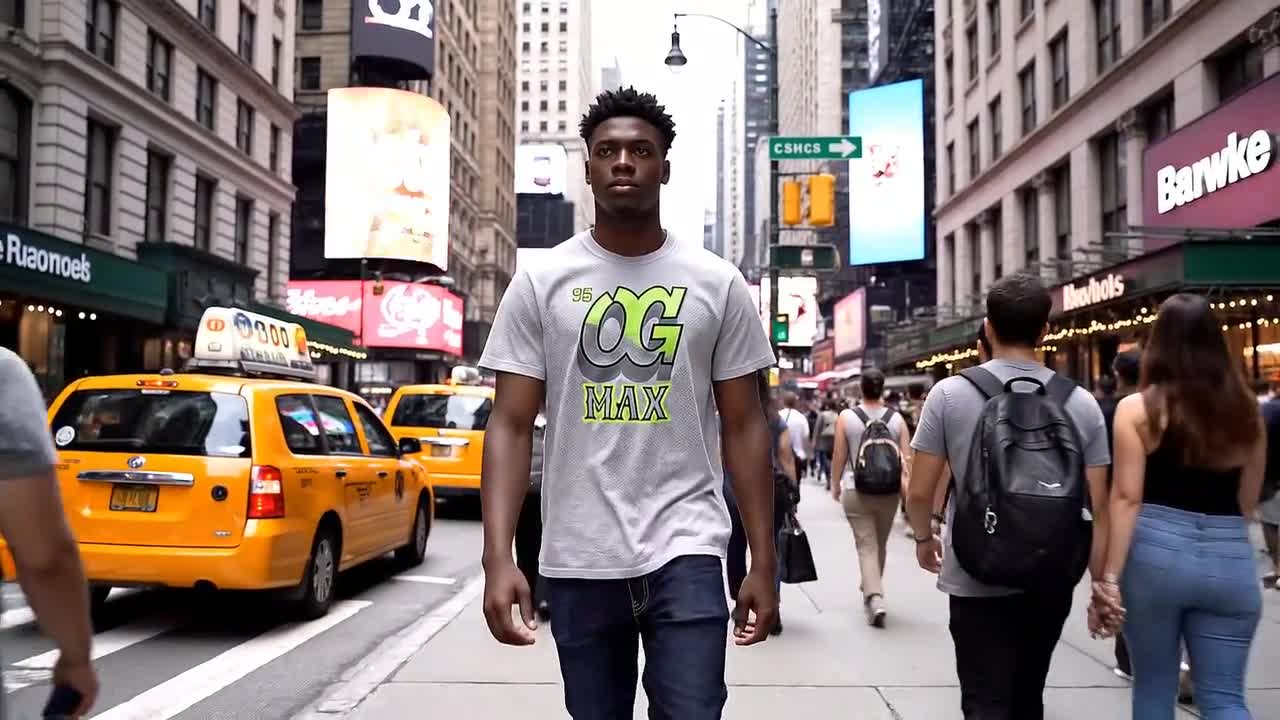 Custom Printed T-Shirt Matching Max OG 95 Neon video poster