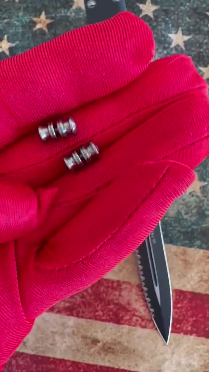 Benchmade Knives TITANIUM Thumb Stud GRADE 5 Double Sided video poster