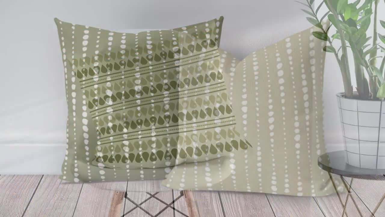 Olive green hot sale outdoor pillows