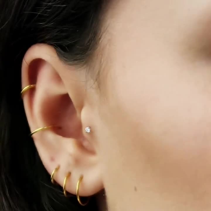 11mm Conch Hoop | 16g | Certified Implant Grade ASTM F136 Titanium