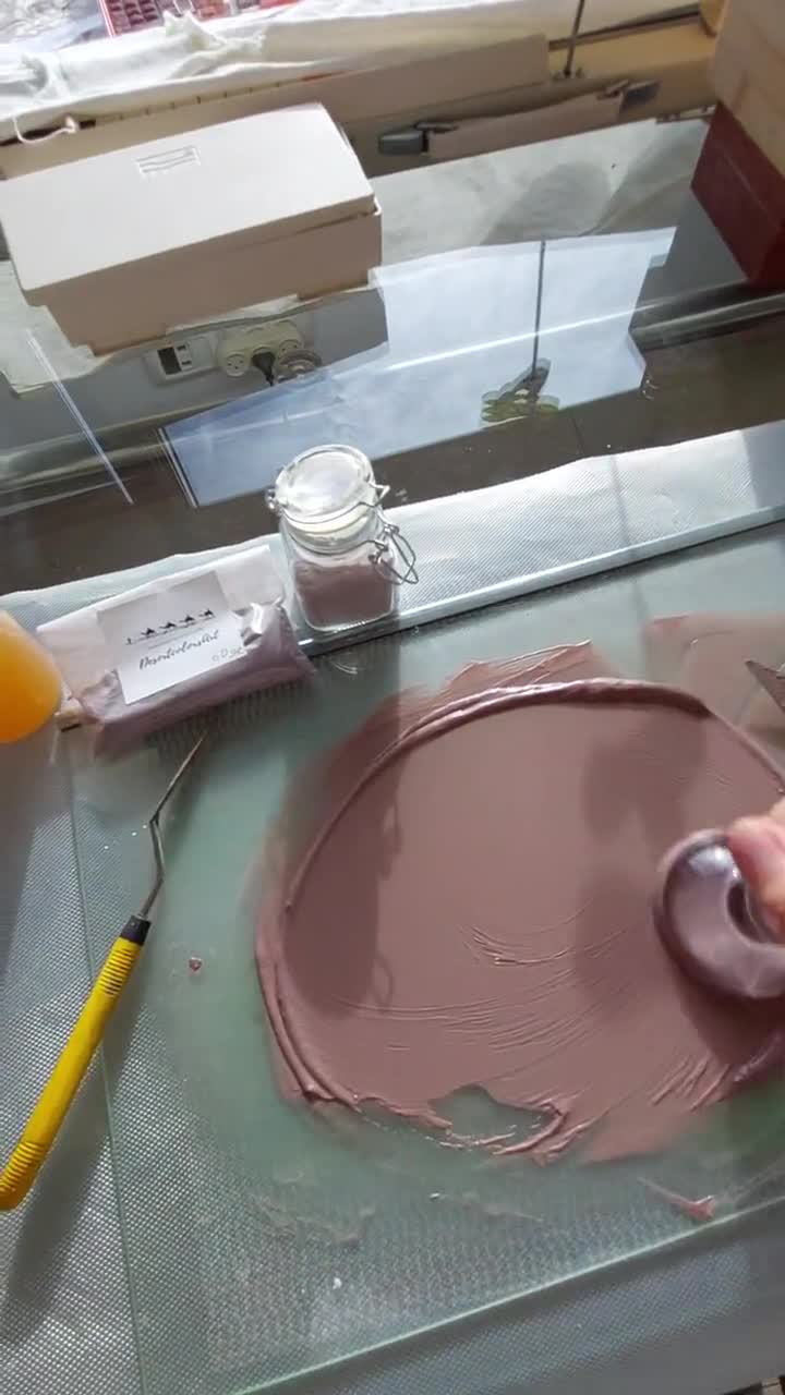 Metallic Hand-made Watercolor Paints Set of 6 Half Pans