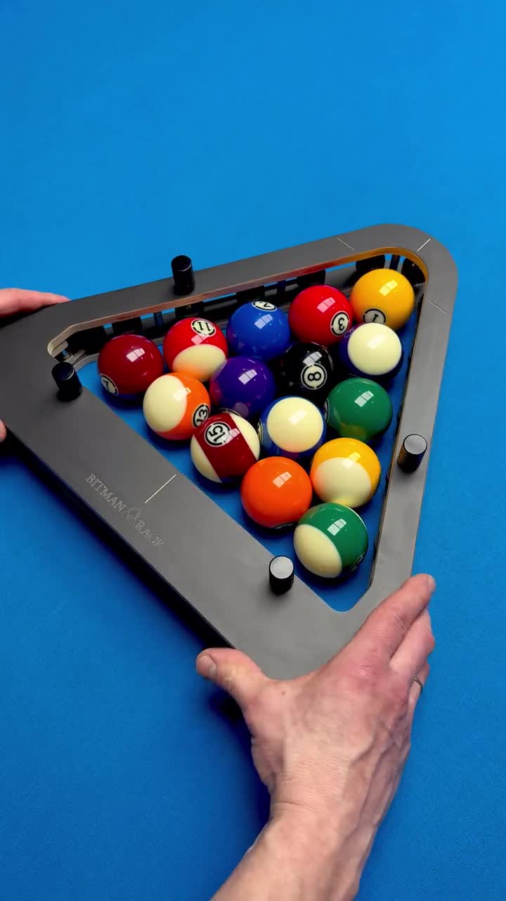 Support Triangulaire COSMEVIVI Pour Mini Billard – Plastique, 22,5 Cm, Convient Aux Boules De 44 Mm