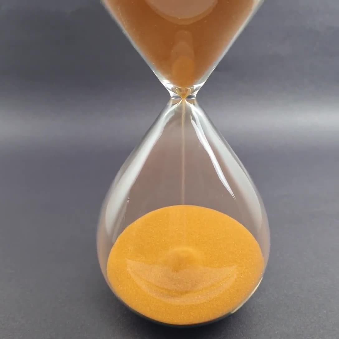 Orange sand deals hourglass