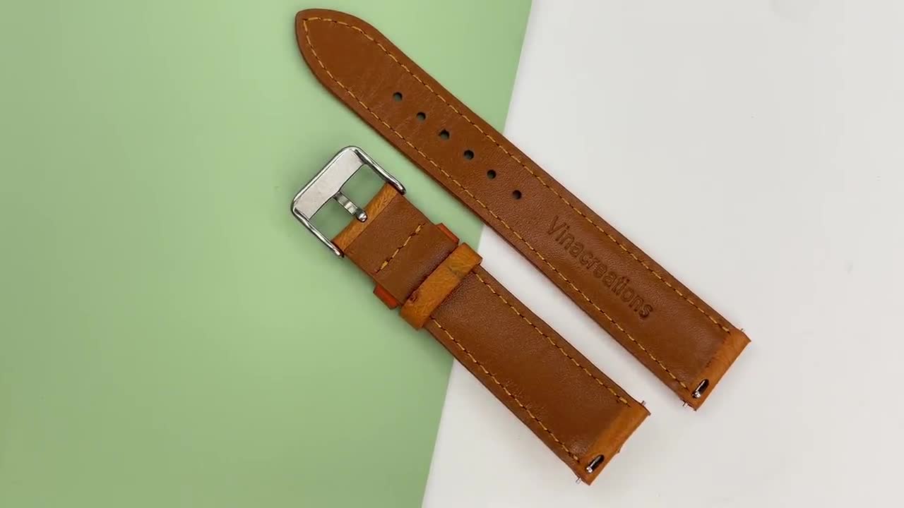 vinacreations Men's Ostrich Skin Watch Strap