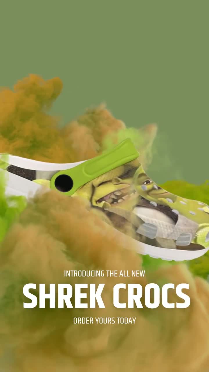 Custom Crocs Shrek Edition the Shrek Crocs Ogre Movie 