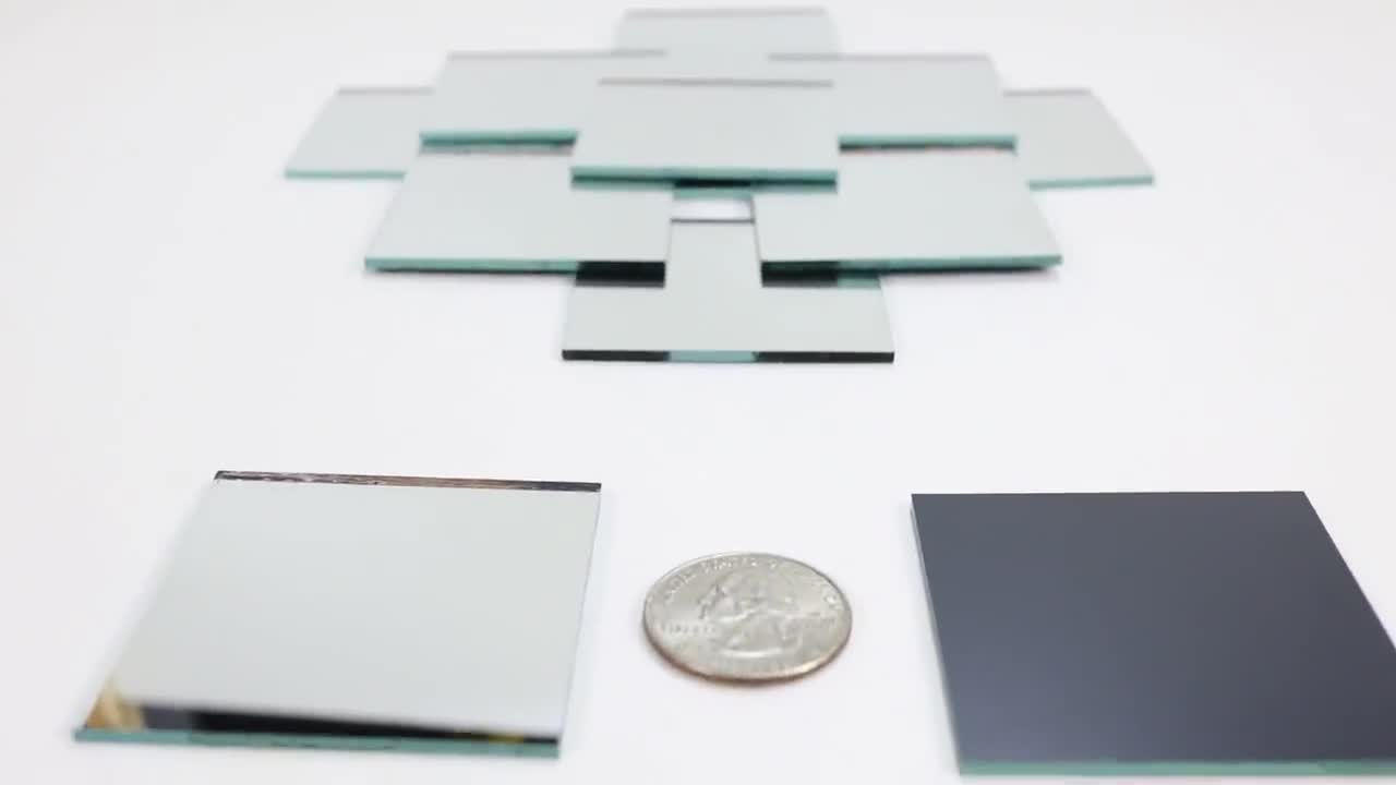 Small Mini Square Craft Mirrors Bulk 0.5 & 1 Inch 100 Pieces