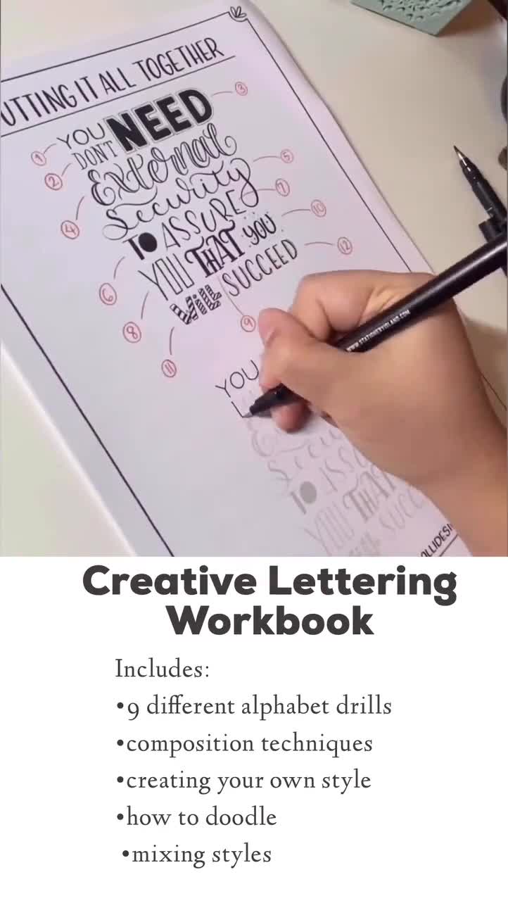 creative handwriting alphabet