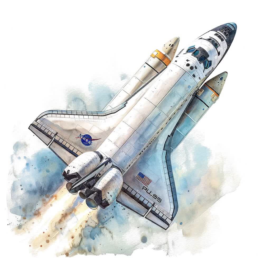 スペースシャトルアート、NASAロケット打ち上げアートセット12点、印刷