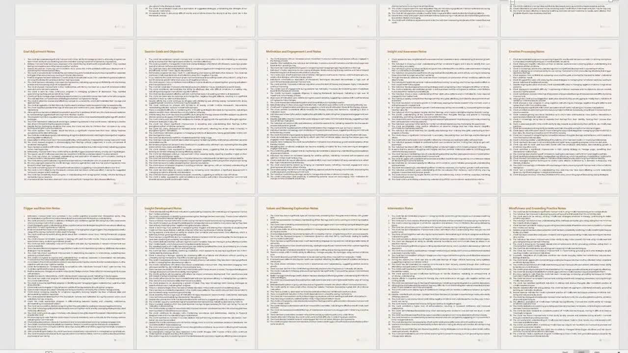 Therapy Progress Notes, Client progress, Therapy documentation, Session insights, Mental health records Therapist List, Progress Notes Sheet video poster