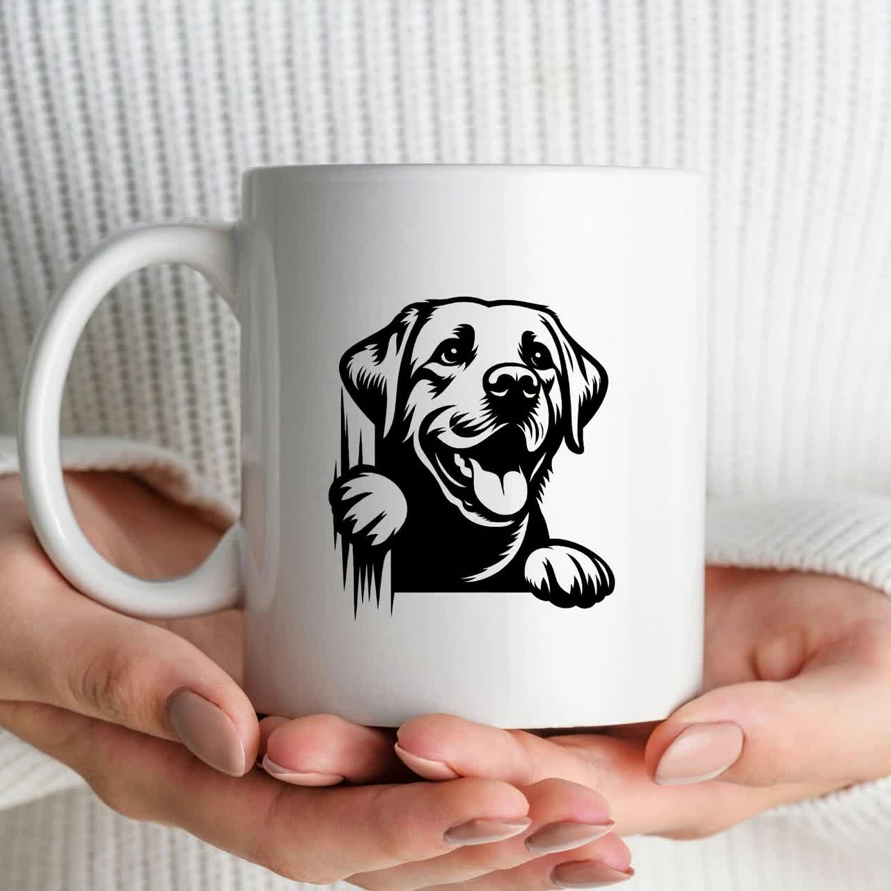 ラブラドール レトリバー SVG バンドル、黒のラブラドールのクリップ