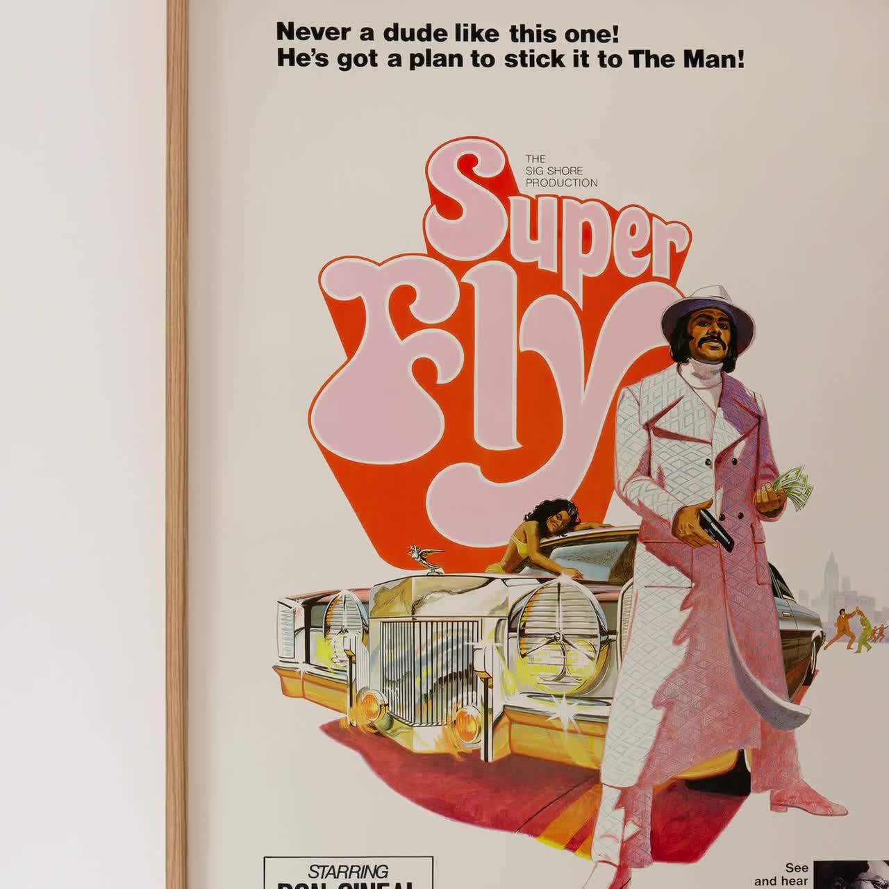 Super Fly (1972) Movie Poster - Blaxploitation Film Art - DIGITAL