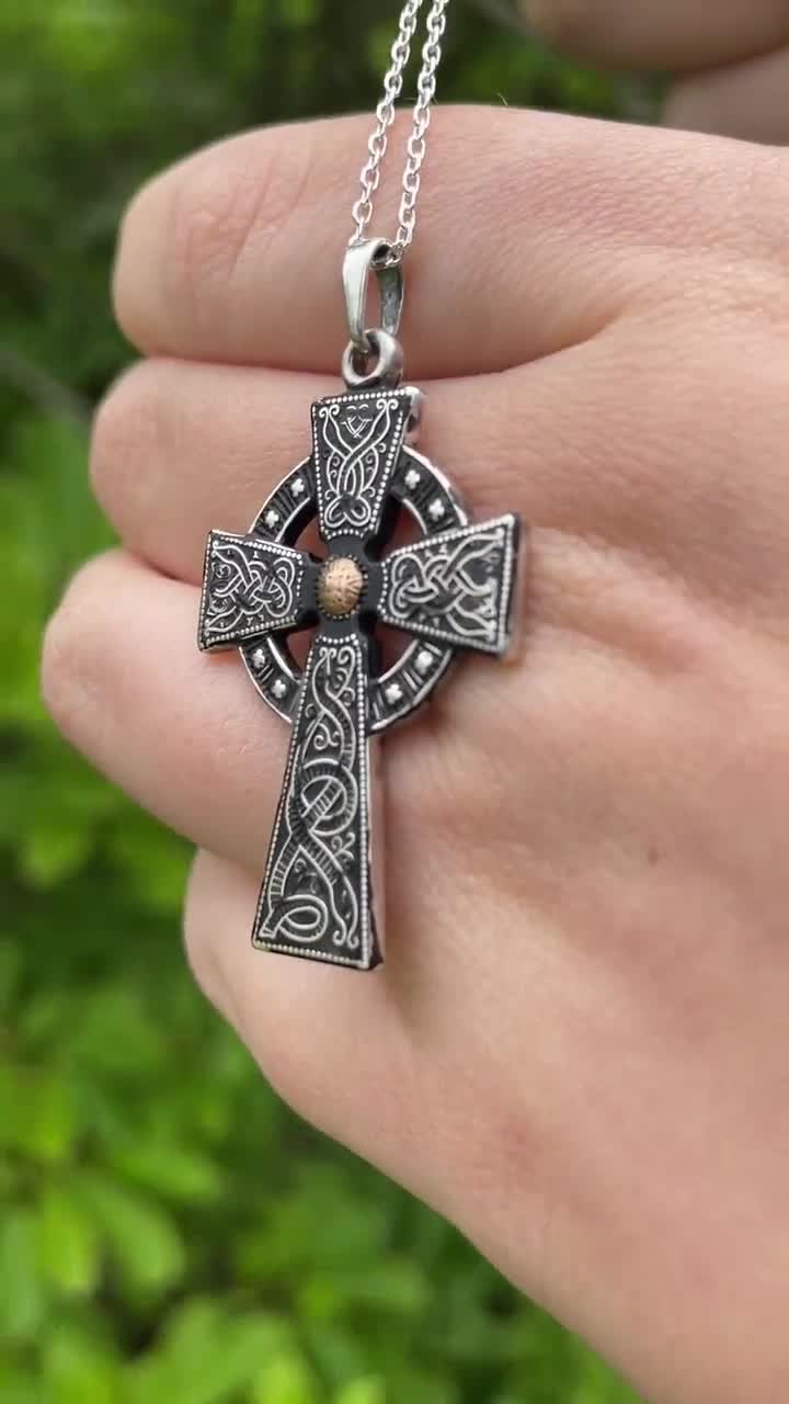 Argento Sterling Trinità Celtica Collana Pendente (Lunghezza Catena Disponibile 40cm- 45cm - 50cm - 55cm