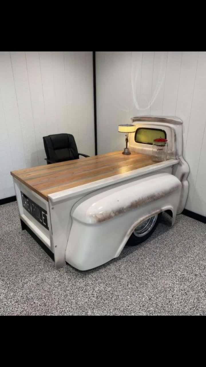 Desk Handmade Truck Desk Mancave Office Decor Garage Furniture - Etsy