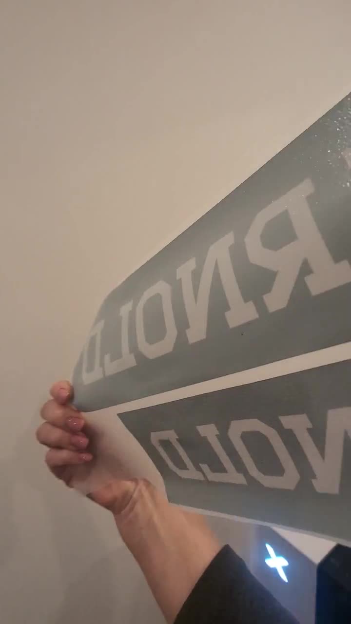 Ready to Press Jersey Name Plate: Hex Code/Team Color Match Available video poster