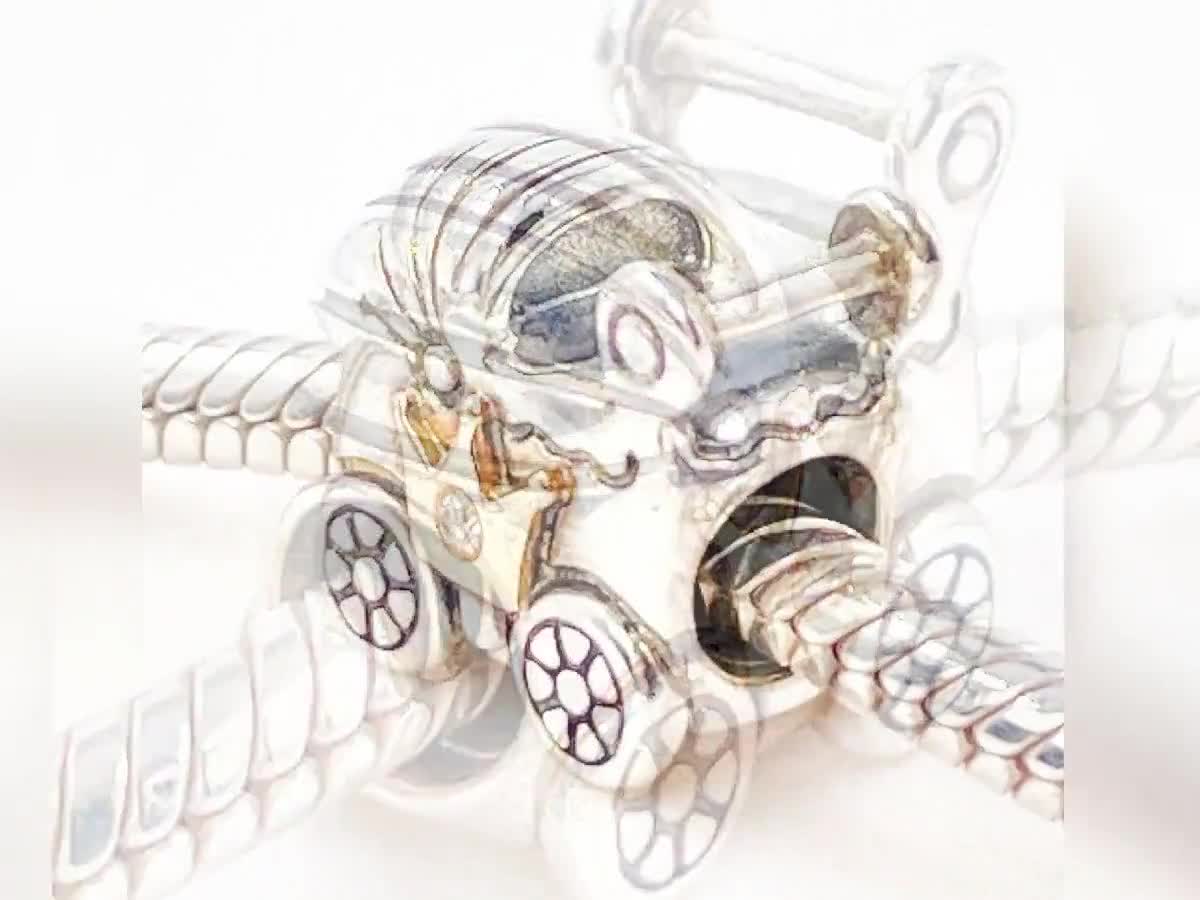 パンドラ　pandora royal carriage charm 14k Pandora Royal Carriage Charm S925ALE +14K Gold Crown Pearl