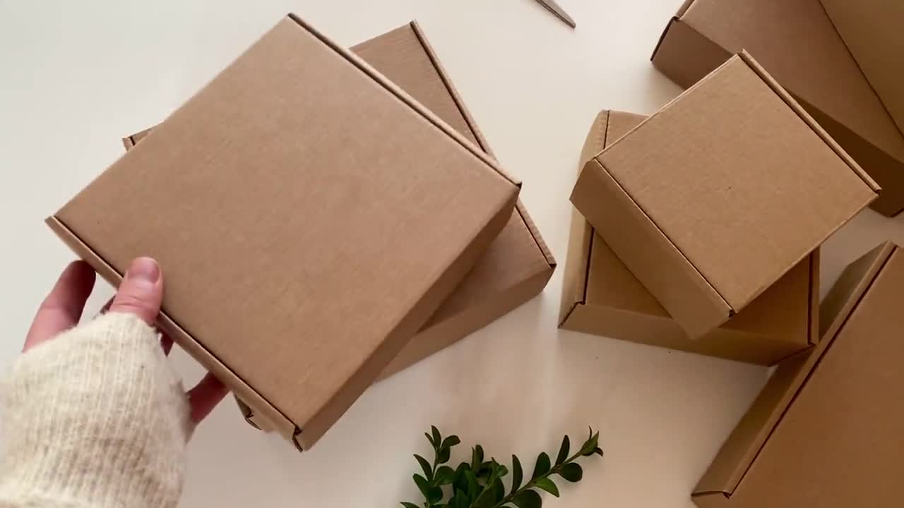 Small Cardboard Shipping Boxes With Lid, Brown Mailers Boxes