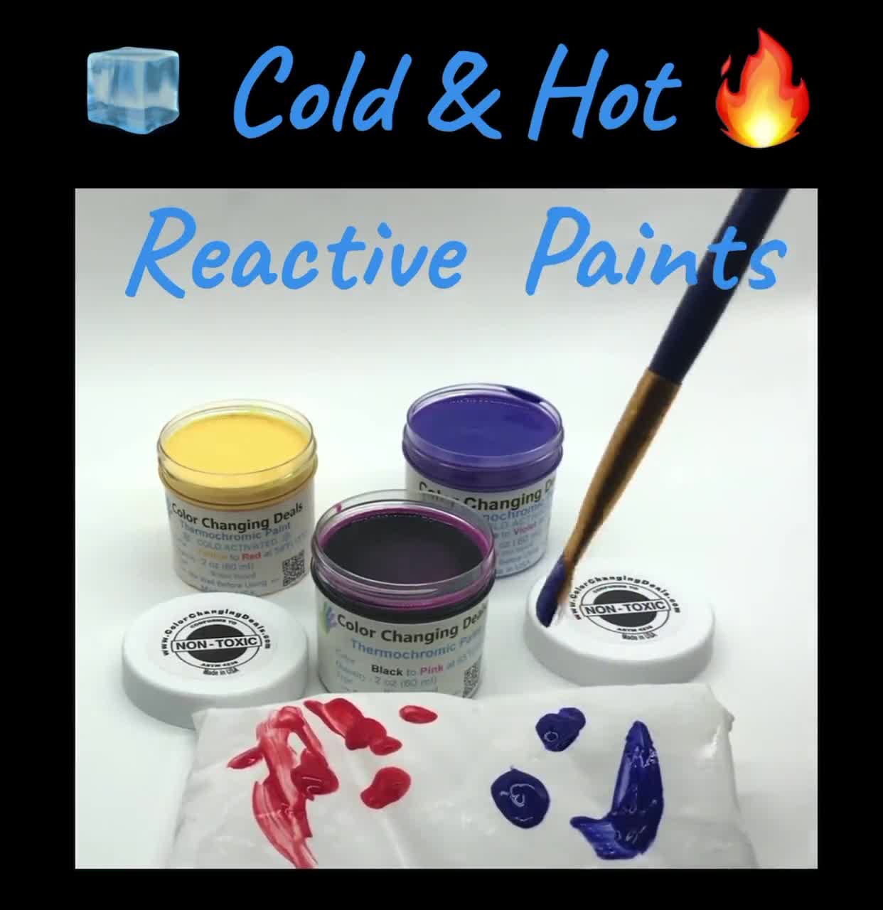 Temperature Activated Color Changing Thermochromic Paints Heat Sensitive 