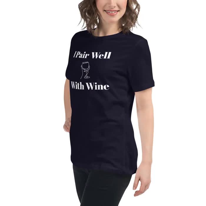 I Pair Well with Wine Shirt, Casual Ts video poster