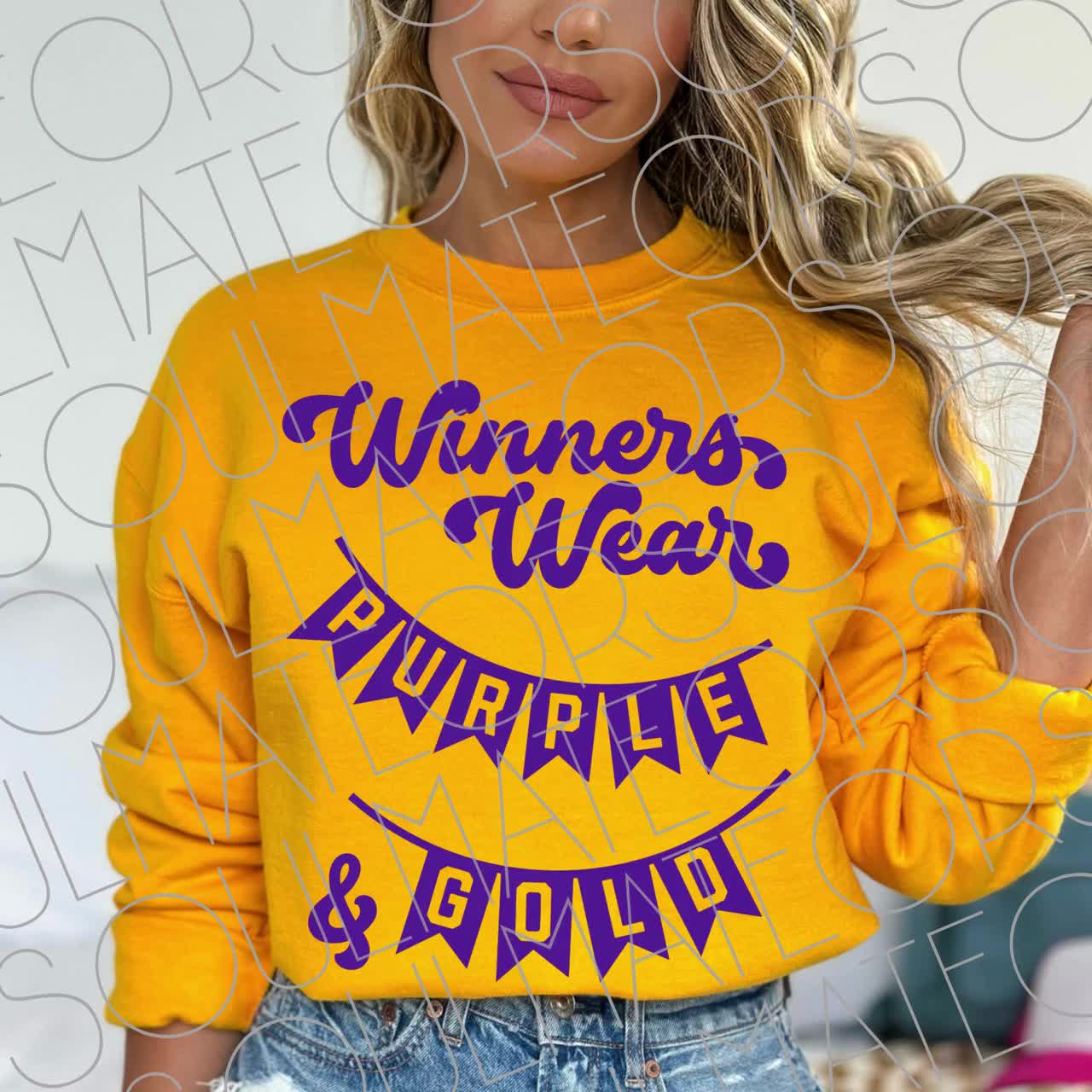 Winners Wear Purple & Gold SVG PNG Bundle, School Spirit Game Day Shirt Design Cut File Winners Wear Purple & Gold SVG PNG Bundle, School Spirit Game Day Shirt Design Cut File