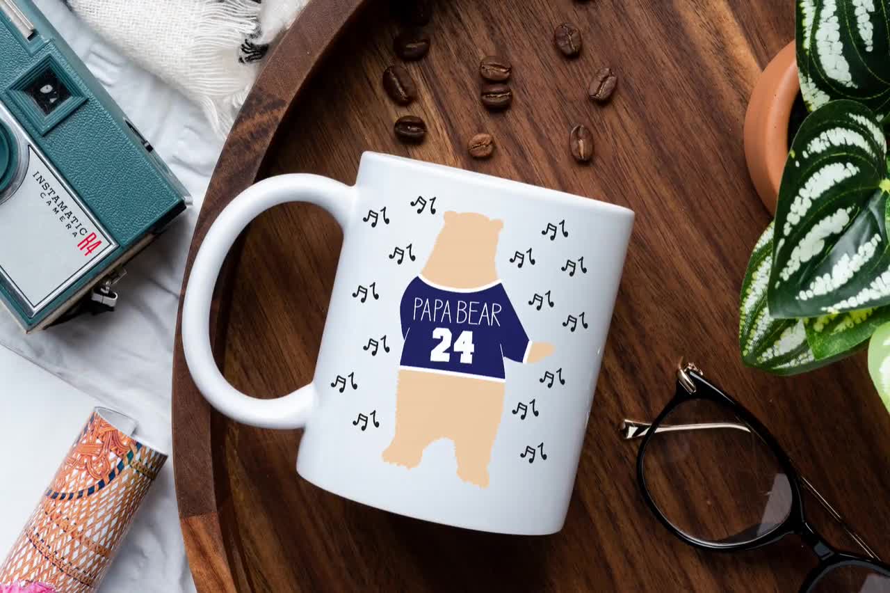 papa bear Coffee Mug by ThyShirtProject