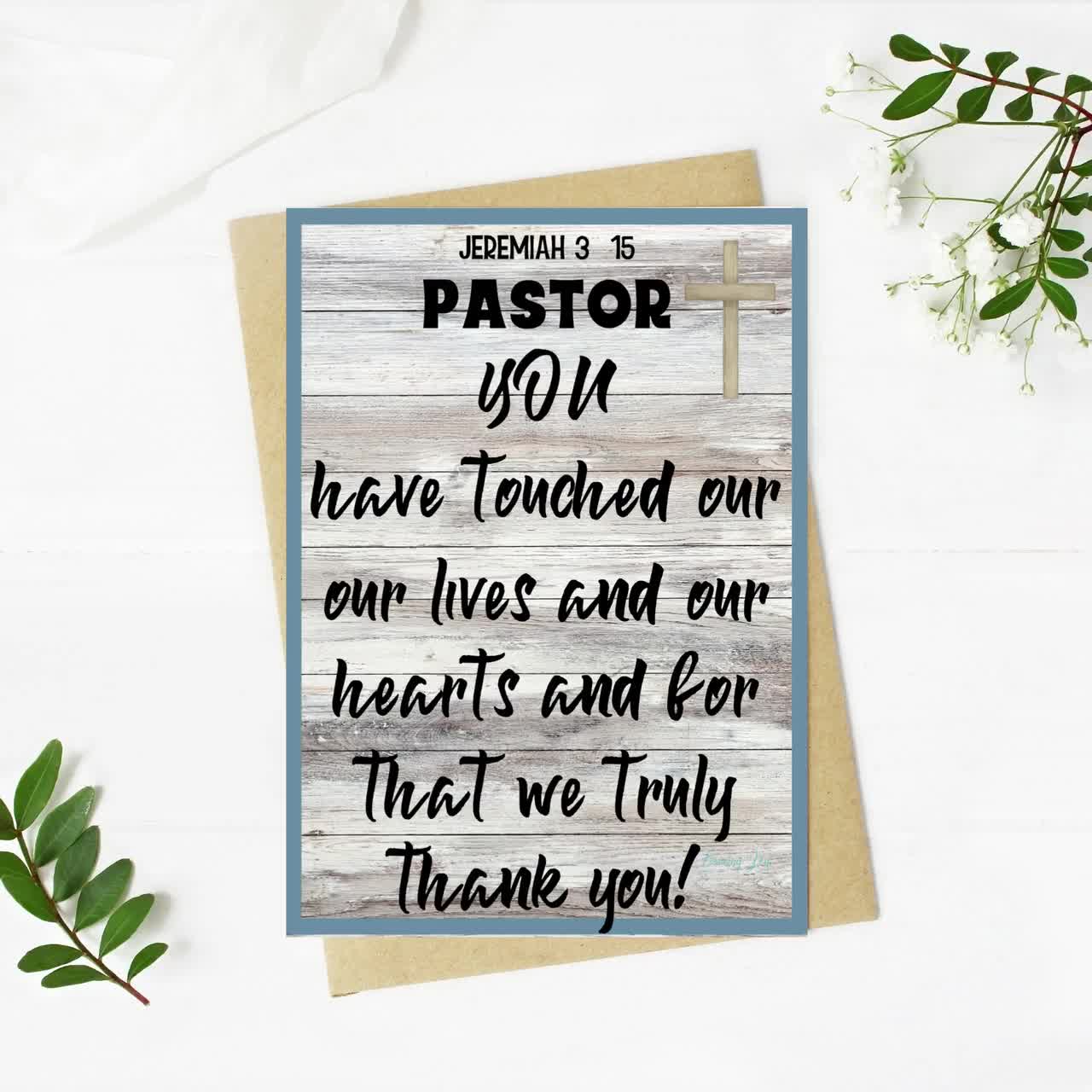 Pastor Appreciation Cards Thank Your Pastors Bible Crafts For Pastor