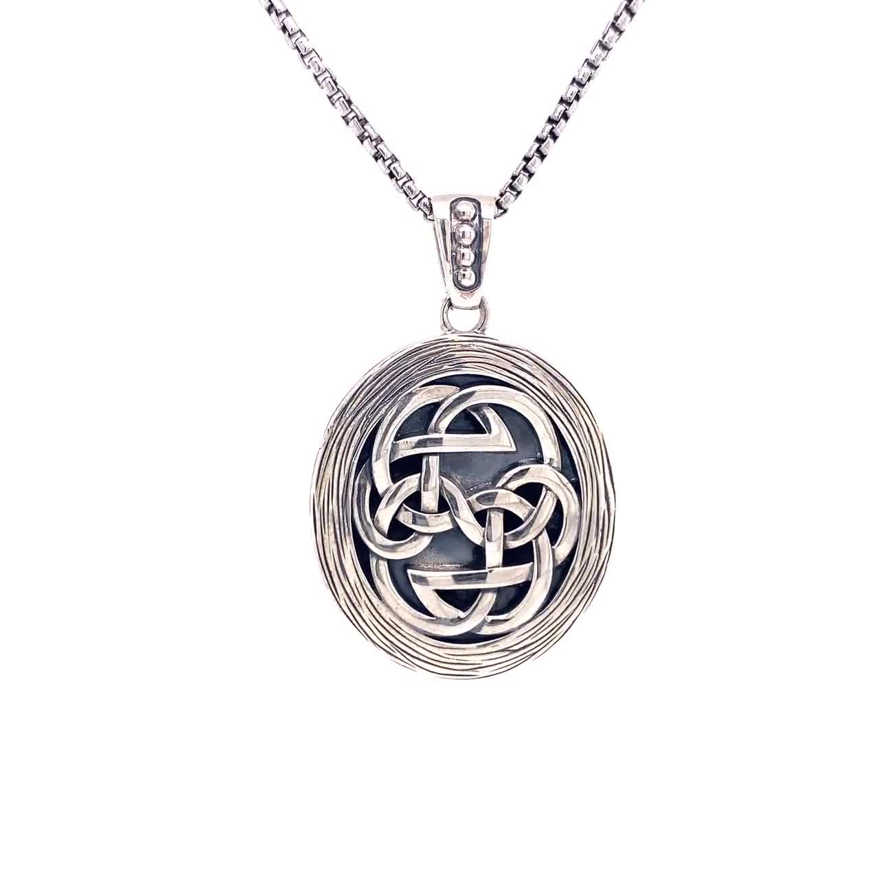 Keith Jack Jewelry Reversible Path of Life Celtic Knot Necklace