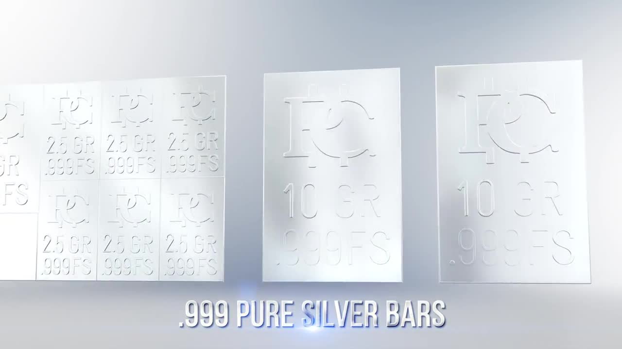 250 Silver Bars 1 Grain each .999 Pure Silver 24 Bars Snaps Apart Pure  Silver Bullion Silver Stamps