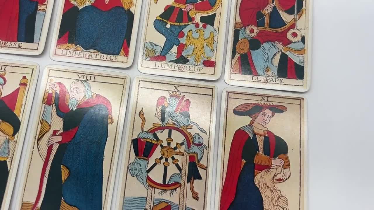Vintage (1980) Tarot De Marseille by Nicolas Conver (1760 Edition