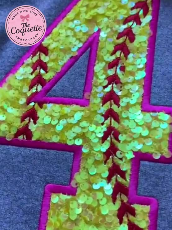 Custom Sequin Number Hoodie – Personalized Front, Back & Hood Embroidery – 3D Puff or Flat Front Design, Adult Custom Hoodie video poster