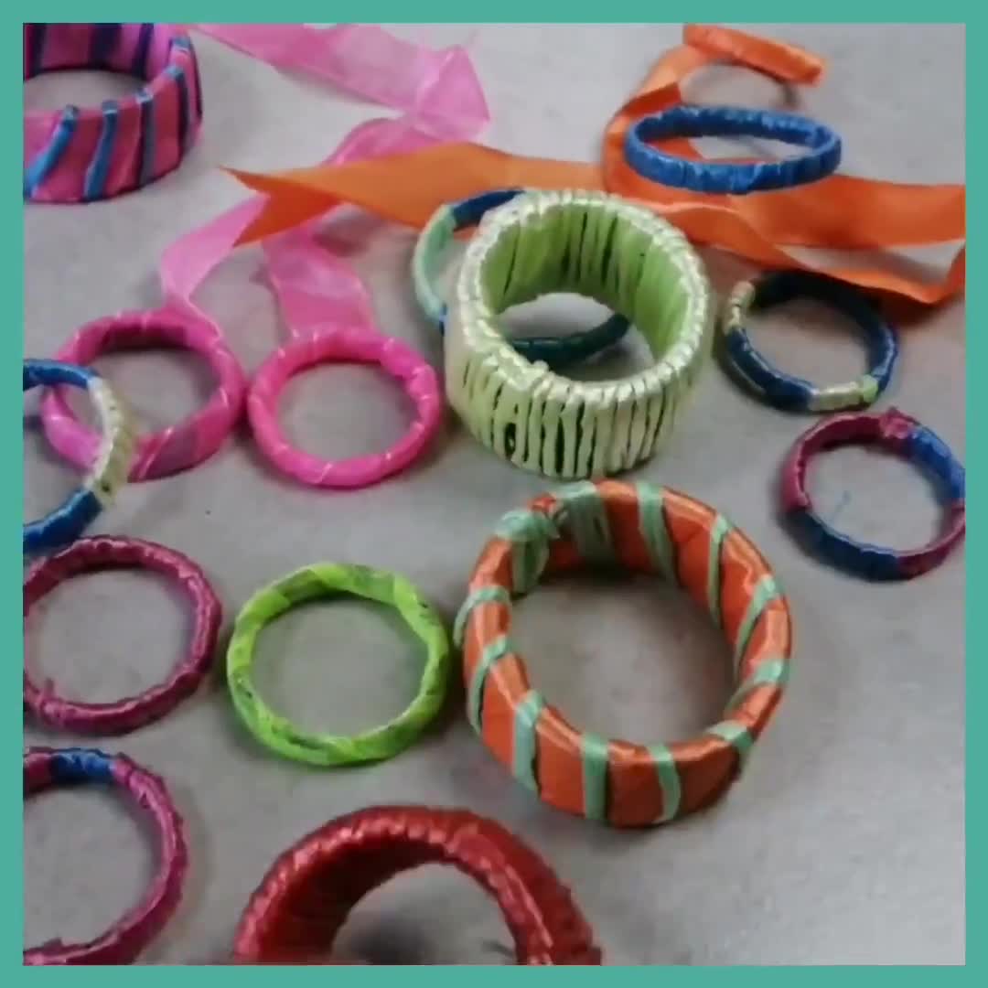 Bustina con elastici per braccialetti - Loom Bands - vari colori