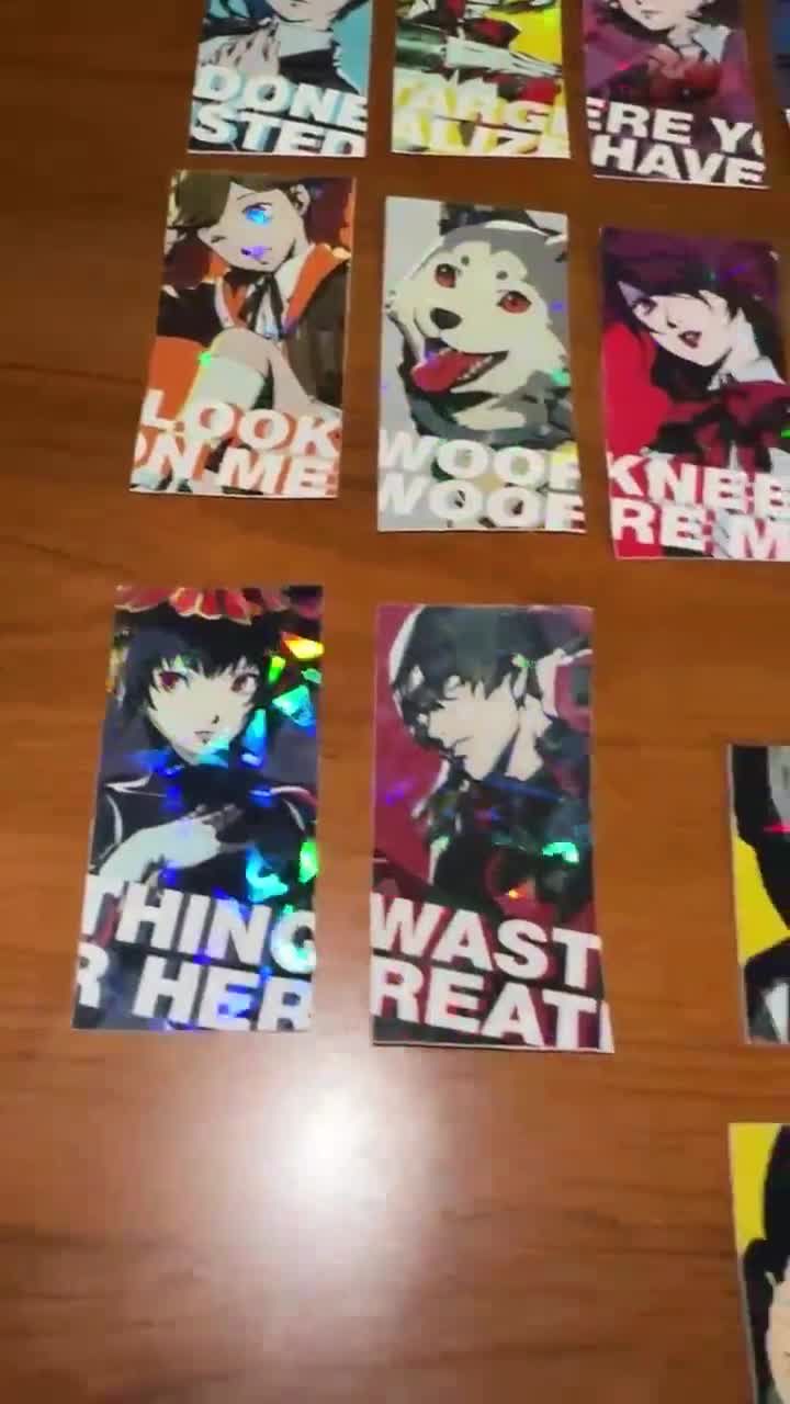Persona 3 Reload | Persona 4 Golden | Persona 5 Royal | Holographic Sticker Pack, 100% Waterproof. video poster