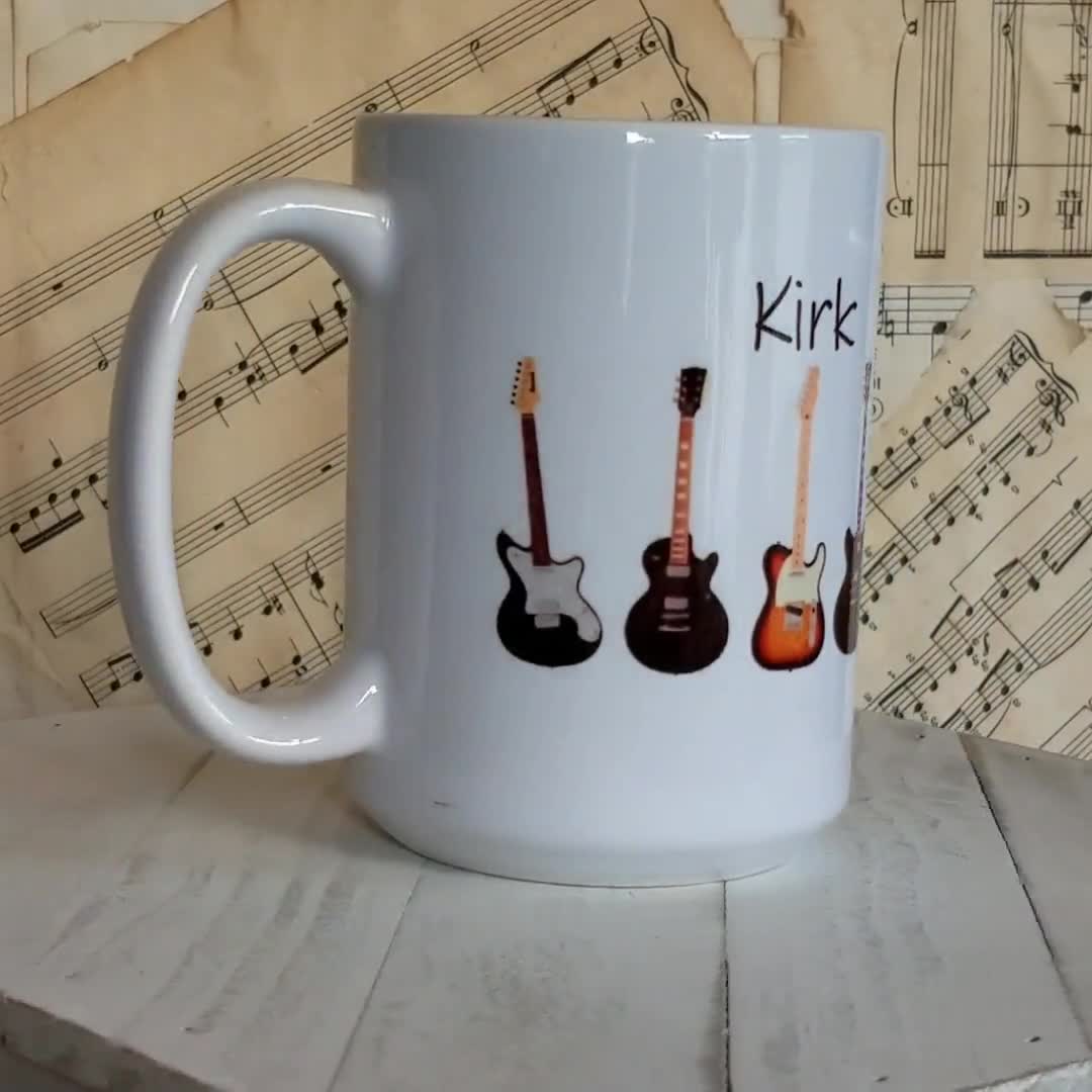Personalized Electric Guitar Coffee Mug