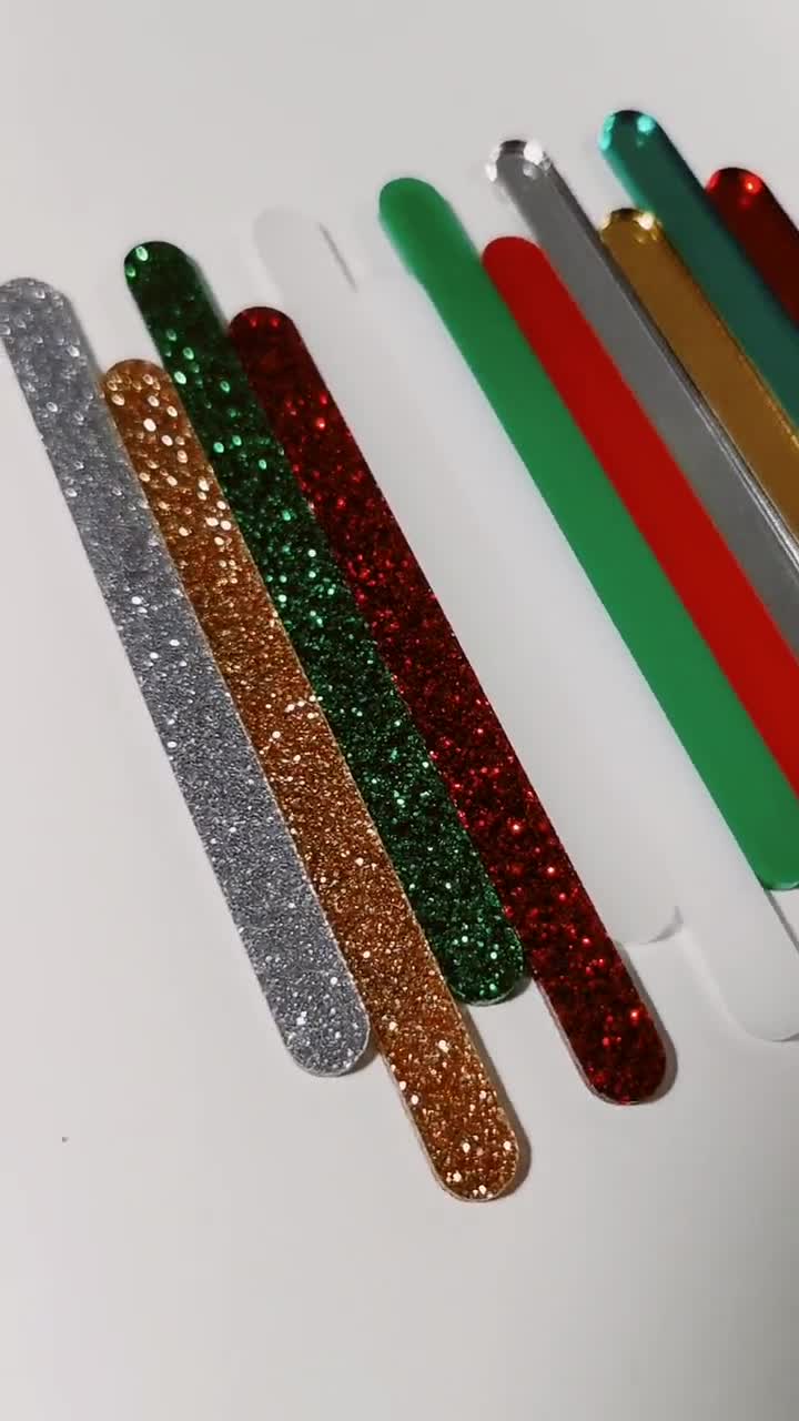 Custom Cakesicle Acrylic Metallic and Glitter Sticks Engraved Popsicle  Stick Ice Cream Cakesicle Stick Shapes 