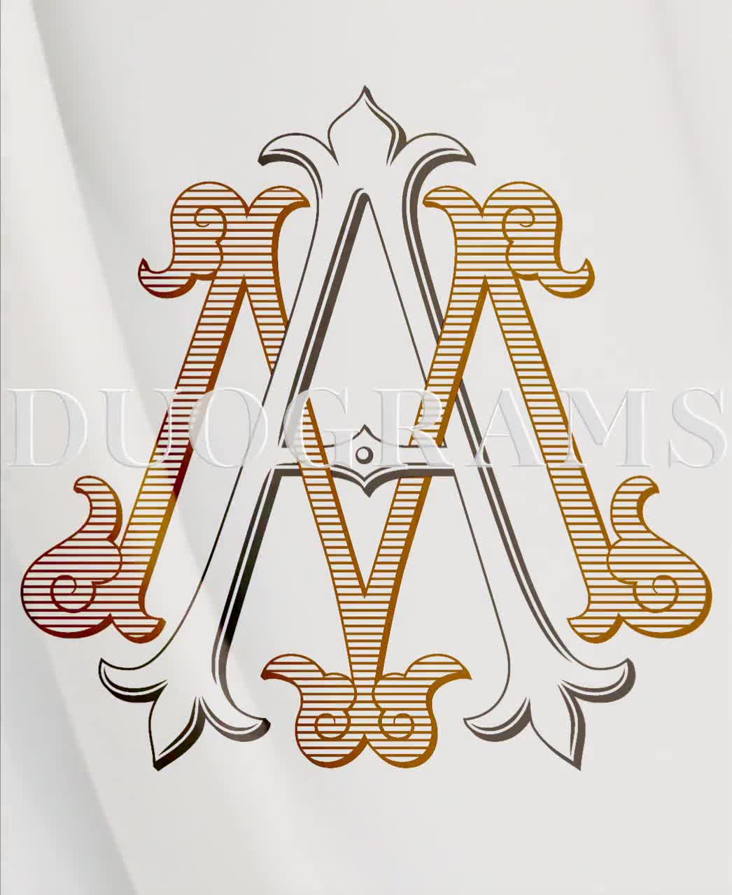 Wedding logo MA,AM | Vintage Monogram | Wedding Clip Art | Vintage monogram,  Monogram logo, Wedding logos