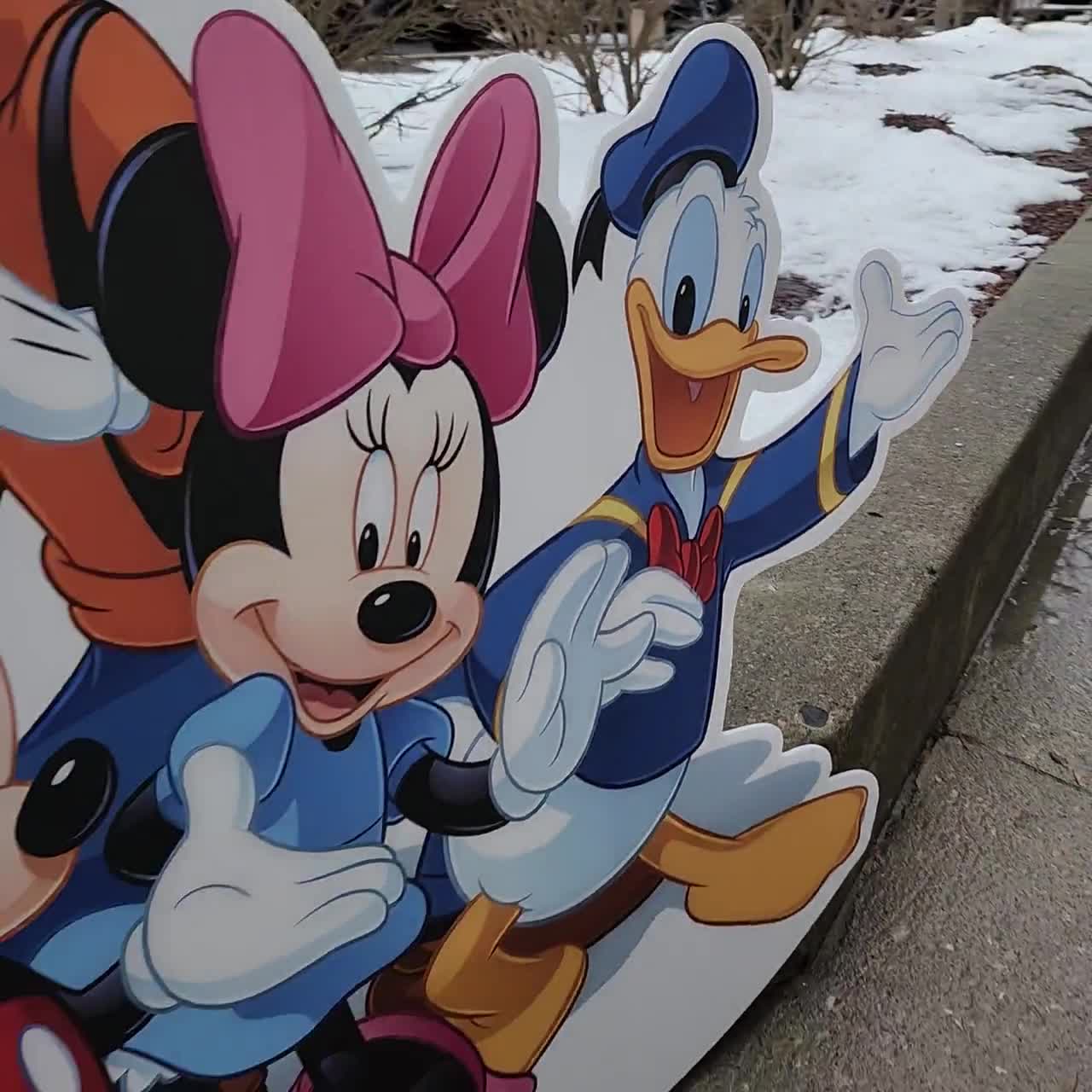 Minnie & Mickey Mouse Cutouts | Disney Party Decor | Kids Birthday Photo Props | Cartoon Character Standee clubhouse video poster