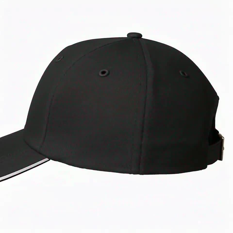 Gorra de béisbol Benchmade con el logotipo de Knife – Ala sándwich negra (fabricada en EE. UU.) video poster